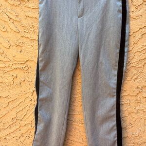 2/$20 Banana Republic Gray and Black Dress Pants with Tuxedo Stripe